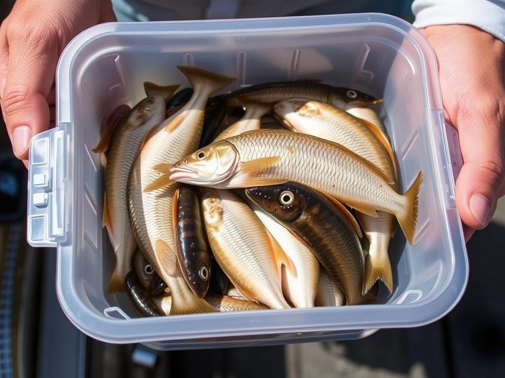     Cómo conservar y mantener vivo el cebo vivo para una jornada de pesca.. Tipos comunes de cebo vivo y sus particularidades